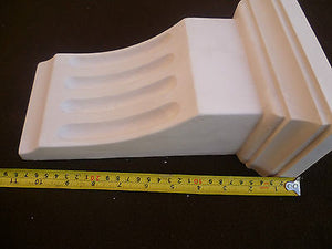 X1 Hand Made Fluted Traditional Victorian Plaster Corbels 270mm x 190mm x 110mm