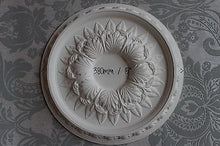 Plaster Ceiling Rose 380 mm / 15" Leaf Center, Detailed Egg & Dart Classic