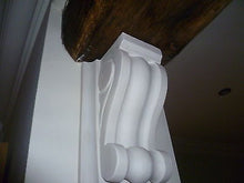 X2 Large Hand Made Scroll  Plaster Corbels 250mm x 146mm x 107mm