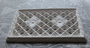 Handcrafted Plaster Ware Medium Air Vent Cover Victorian Design, 350mm X 210mm