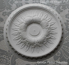 Plaster Ceiling Rose Traditional, Leaf Center, Egg And Dart Detail  535 mm / 21"