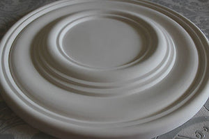 Plaster Ceiling Rose Plain Traditional Victorian Design 495 mm / 20" Hand Made