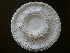 Medium Acanthus Plaster Ceiling Rose  Center 485 mm / 19" Hand Crafted Plasterwa