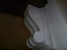 X1 Large Hand Made Scroll  Plaster Corbel 250mm x 146mm x 107mm