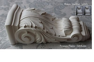 X2 Medium Christian Plaster Corbels 300mm x 140mm x 110mm