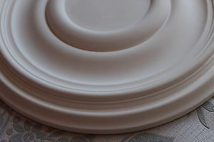 Plaster Ceiling Rose Plain Traditional Victorian Design 390 mm / 15" Hand Made