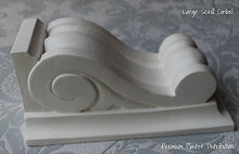 X2 Large Hand Made Scroll  Plaster Corbels 250mm x 146mm x 107mm