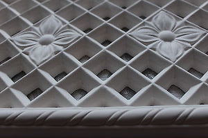 Handcrafted Plaster Ware Medium Air Vent Cover Victorian Design, 350mm X 210mm