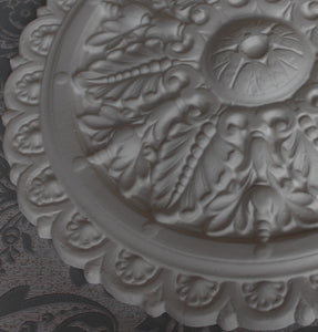 Plaster Ceiling Rose Grand Victorian Design 495mm / 20" Handmade UK Inc Adhesive & Fixing Kit