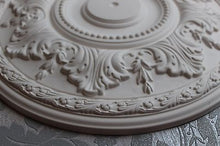 Plaster Ceiling Rose Victorian Floral Leaf 460 mm / 18" Hand Made Plasterware