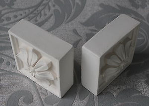 X1 Small Rosette Hand Made Plaster 72mm x 72mm