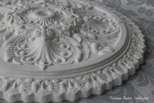 Plaster Ceiling Rose Grand Victorian Design 610 mm / 24" Inc Adh & Fixings