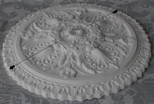 Plaster Ceiling Rose Grand Victorian Design 610 mm / 24" Hand Made