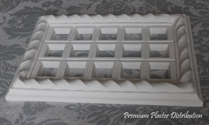 Large Plaster Air Vent Cover Victorian 380mm X 255mm (with insect mesh)