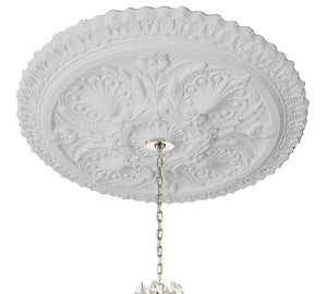 Plaster Ceiling Rose Grand Victorian Design 610 mm / 24" Inc Adh & Fixings